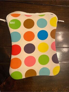 BUILT Polka Dot Neoprene 15” Laptop Sleeve Cover in Multi-Color